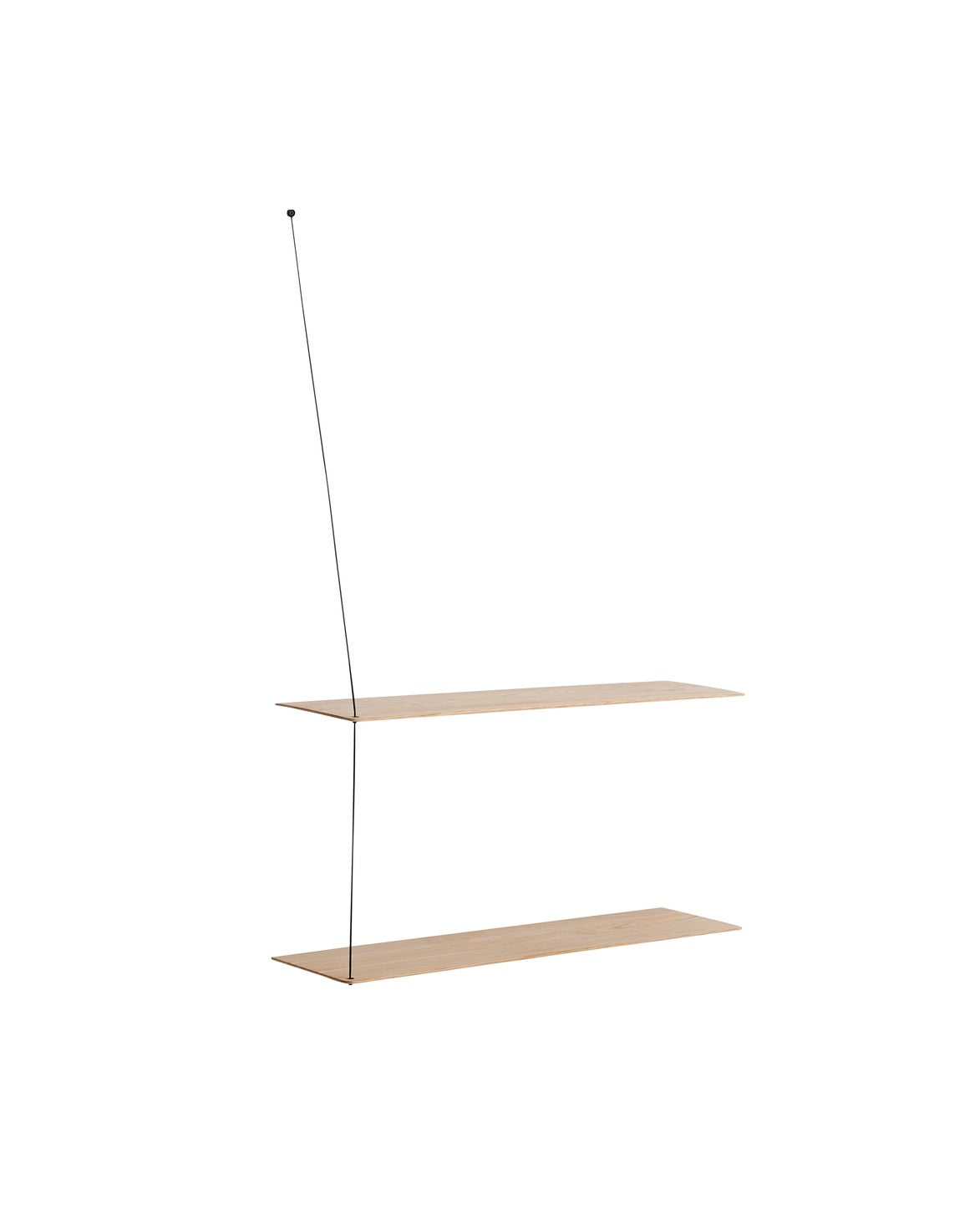 Woud Hyldesystem - Stedge Shelf - Hvidpigmenteret Eg - 2 hylder - novamøbler