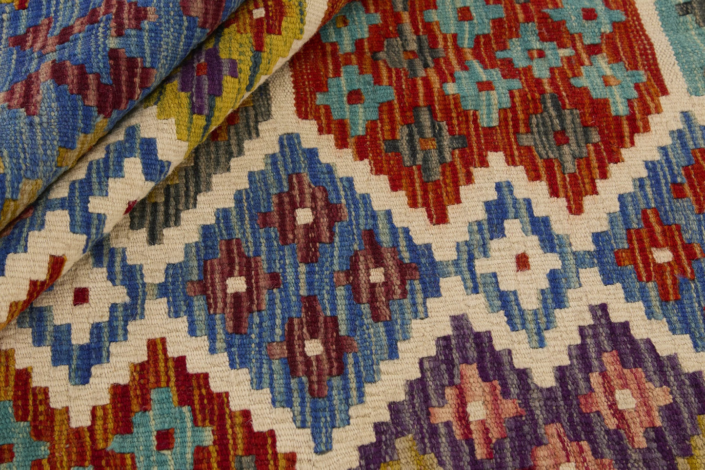 Kelimtæppe - Håndvævet Afghansk gulvtæppe - 155x210 cm - novamøbler