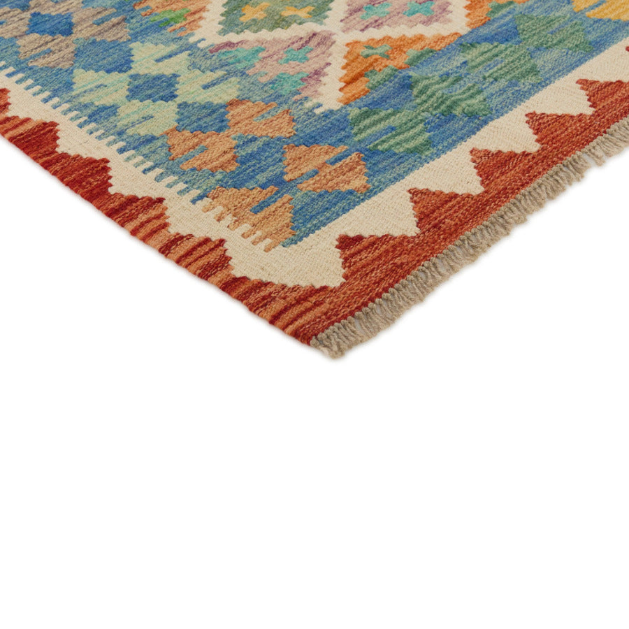 Kelimtæppe - Håndvævet Afghansk gulvtæppe - 153x195 cm - novamøbler
