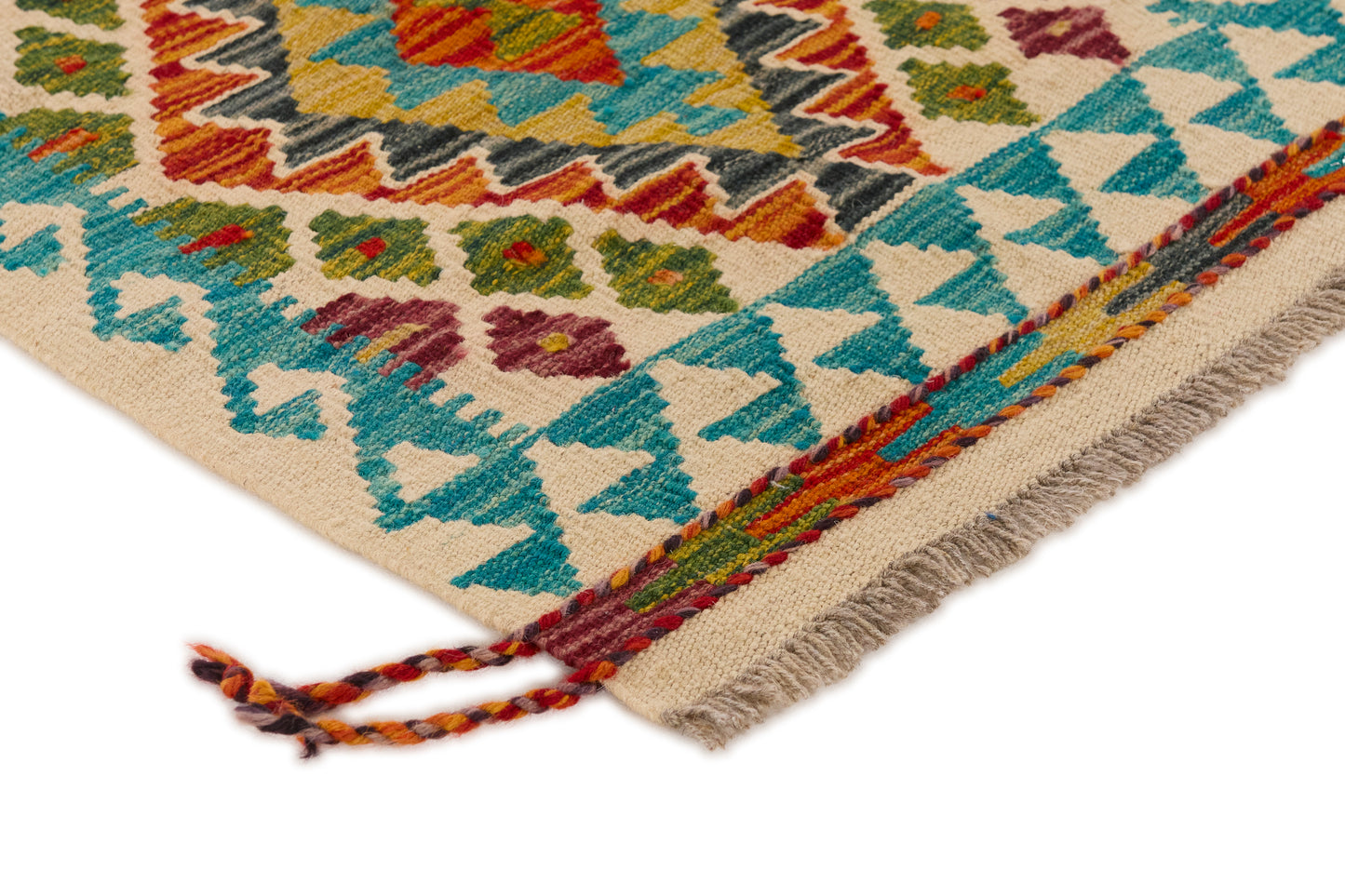 Kelimtæppe - Håndvævet Afghansk gulvtæppe - 147 x 53 cm - novamøbler