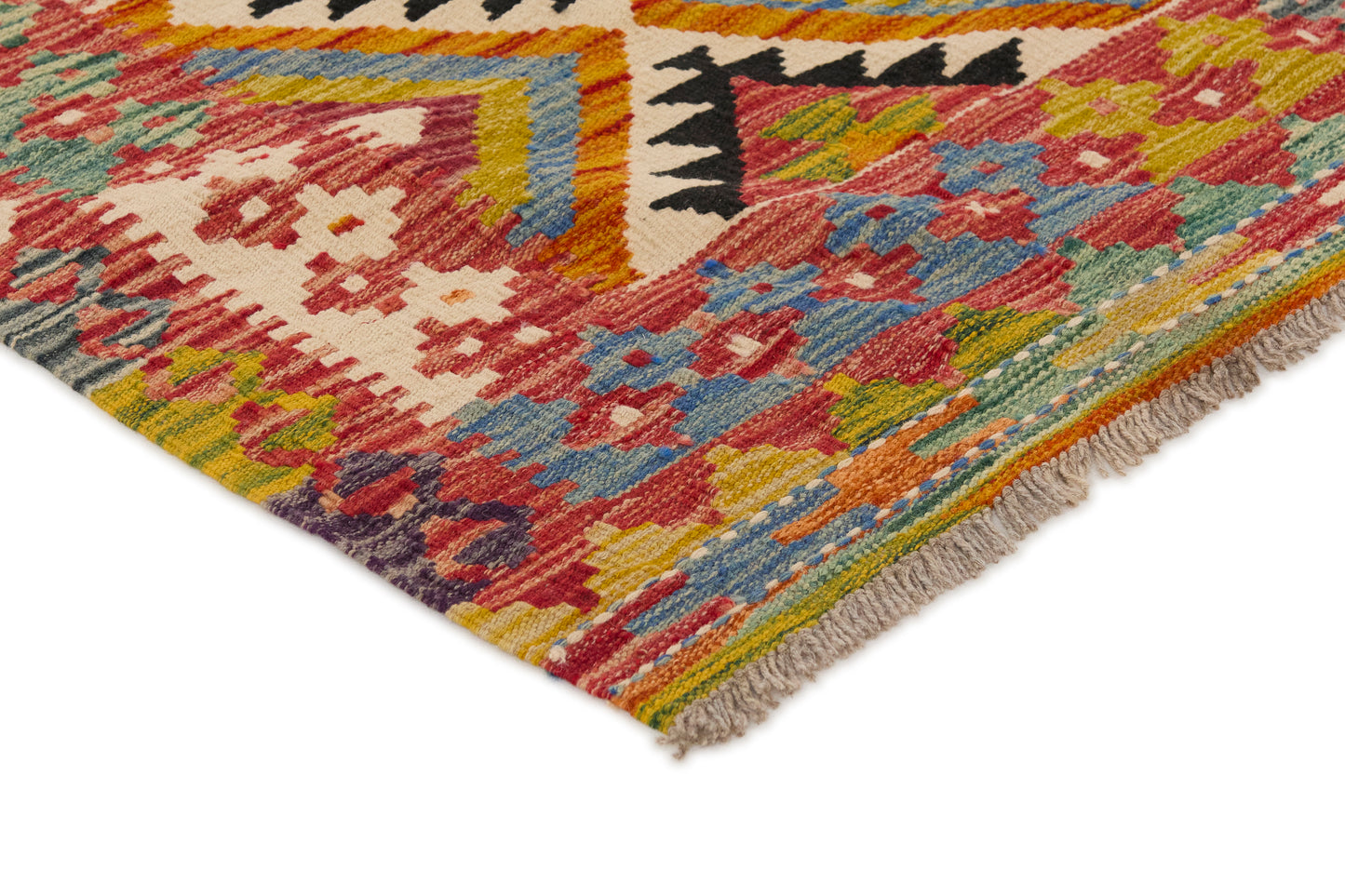 Kelimtæppe - Håndvævet Afghansk gulvtæppe - 237 x 171 cm - novamøbler