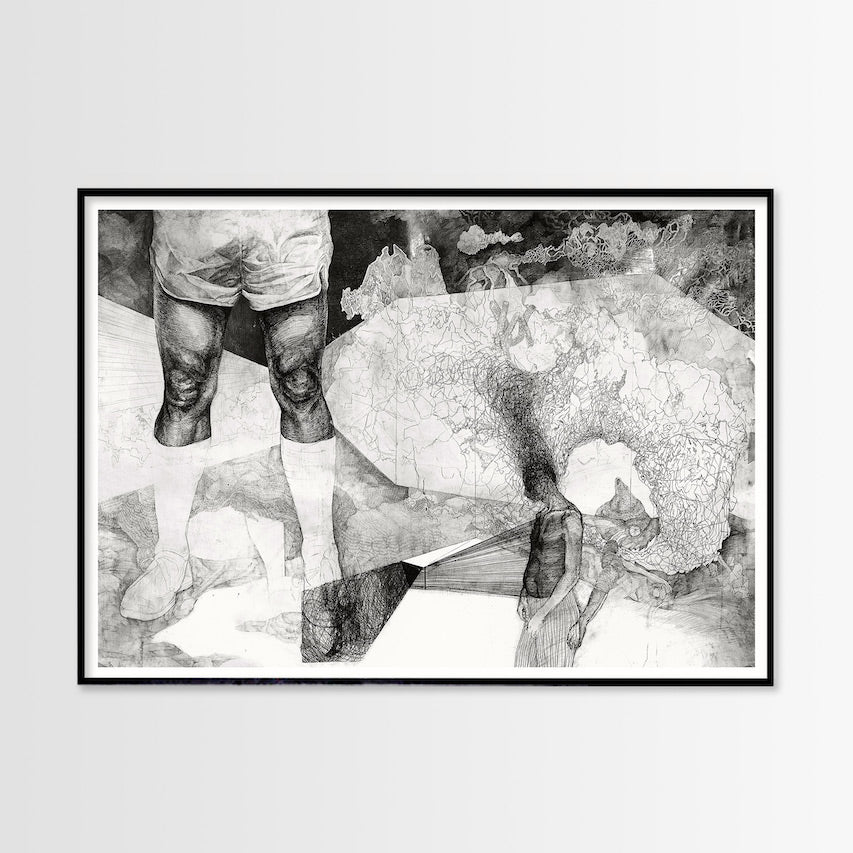 Print af Piotr Dudek - Legs are Lost - 50x70cm - novamøbler