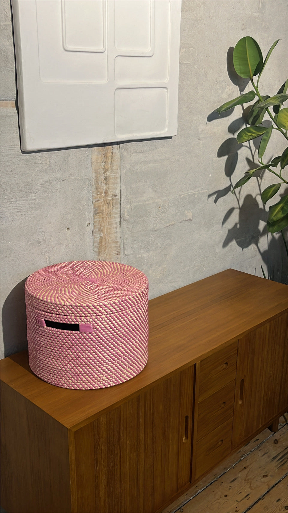 Bambuskurv - B002 - Lyserød - novamøbler