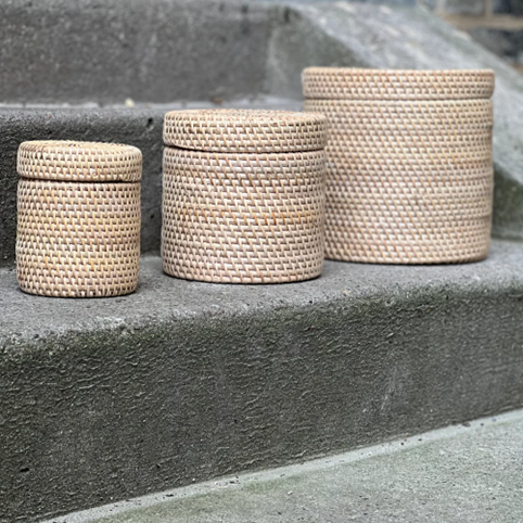 Bambuskurve - Mini med låg - B003 - Natur - novamøbler