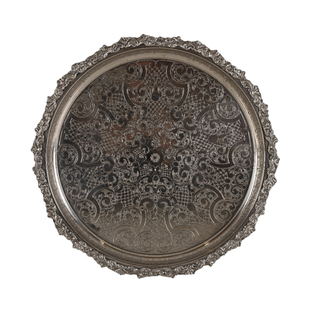 Håndlavet marokkansk bakke - Ø62 cm - Aluminium - By Sol - novamøbler