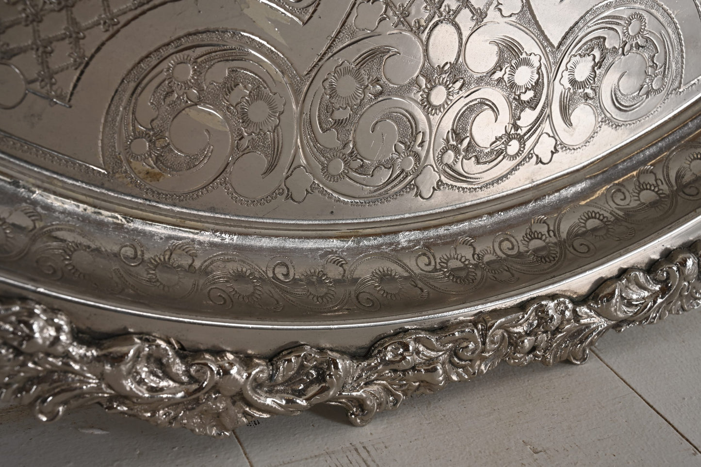 Håndlavet marokkansk bakke - Ø62 cm - Aluminium - By Sol - novamøbler