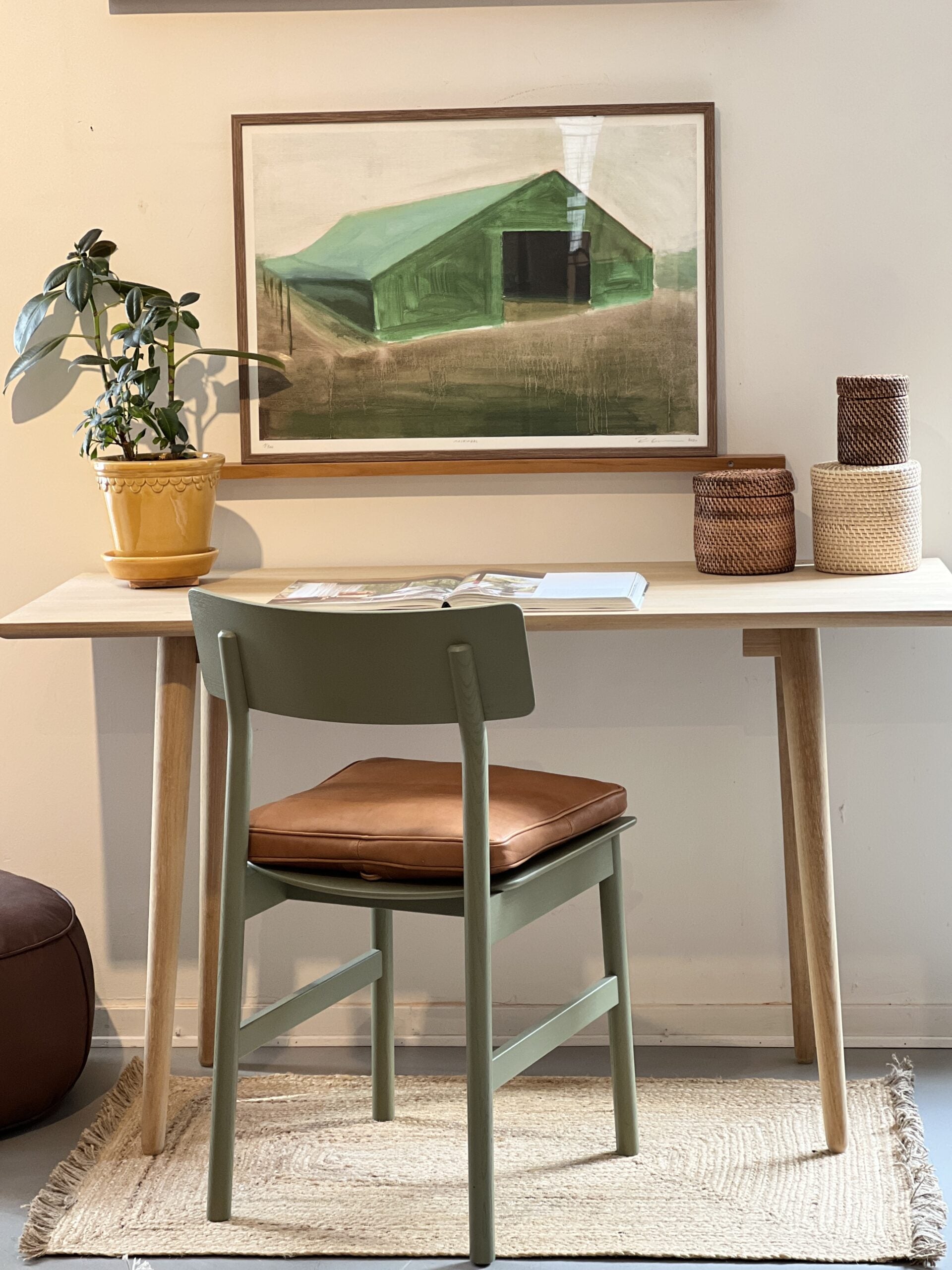 Jute tæppe - Natural - 72x110 cm - novamøbler