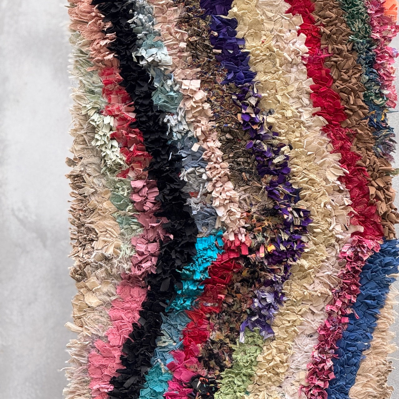 Marokkansk tæppe - Boucheroite - 187x74 cm - novamøbler