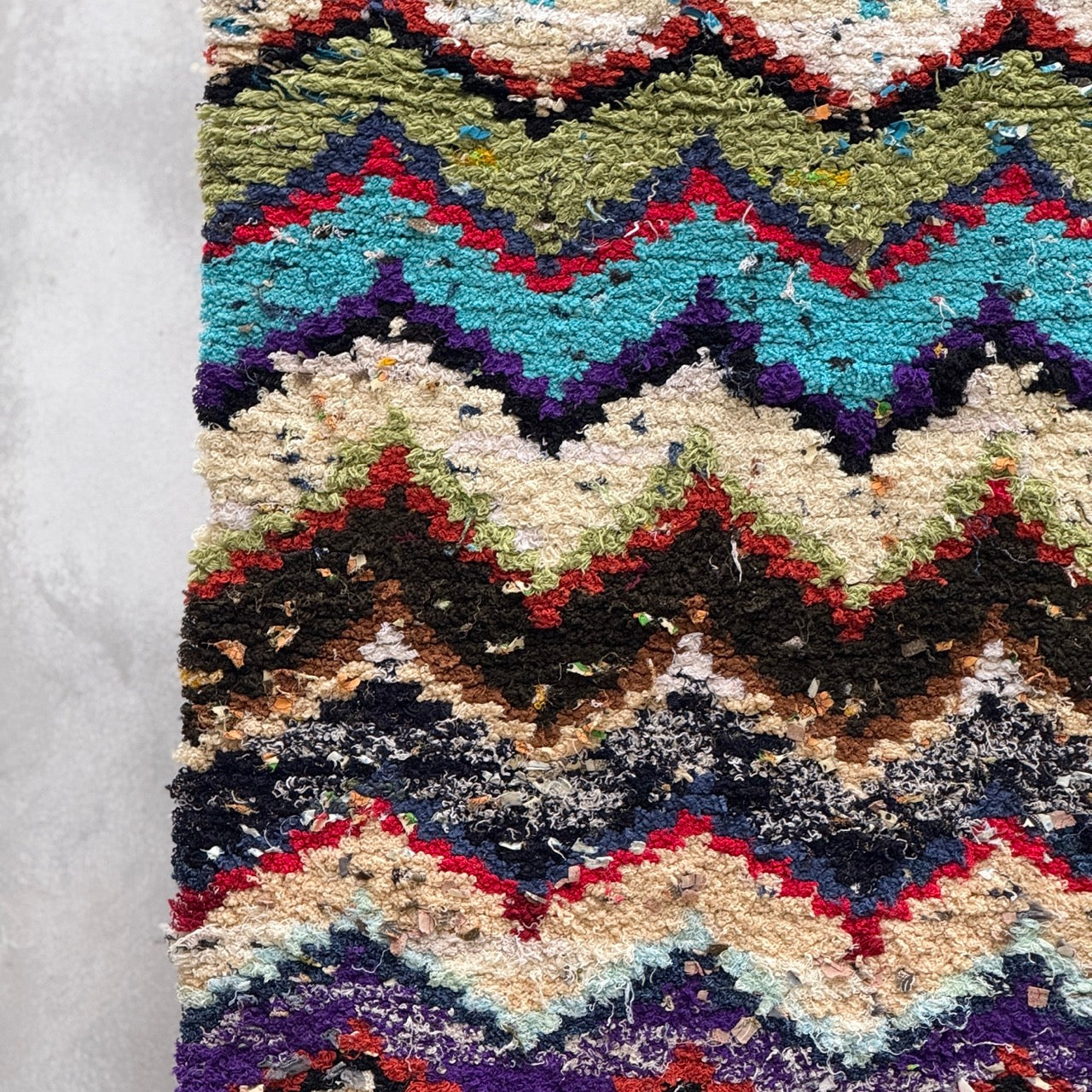 Marokkansk tæppe - Boucheroite - 184x86 cm - novamøbler