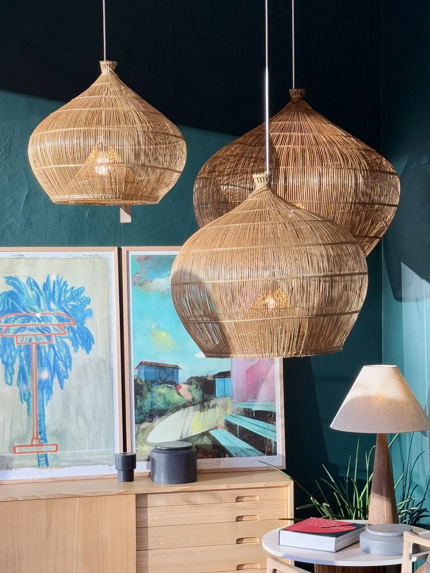 Lampeskærm - Pendel i bambus - L002 - Natur - By Sol - novamøbler