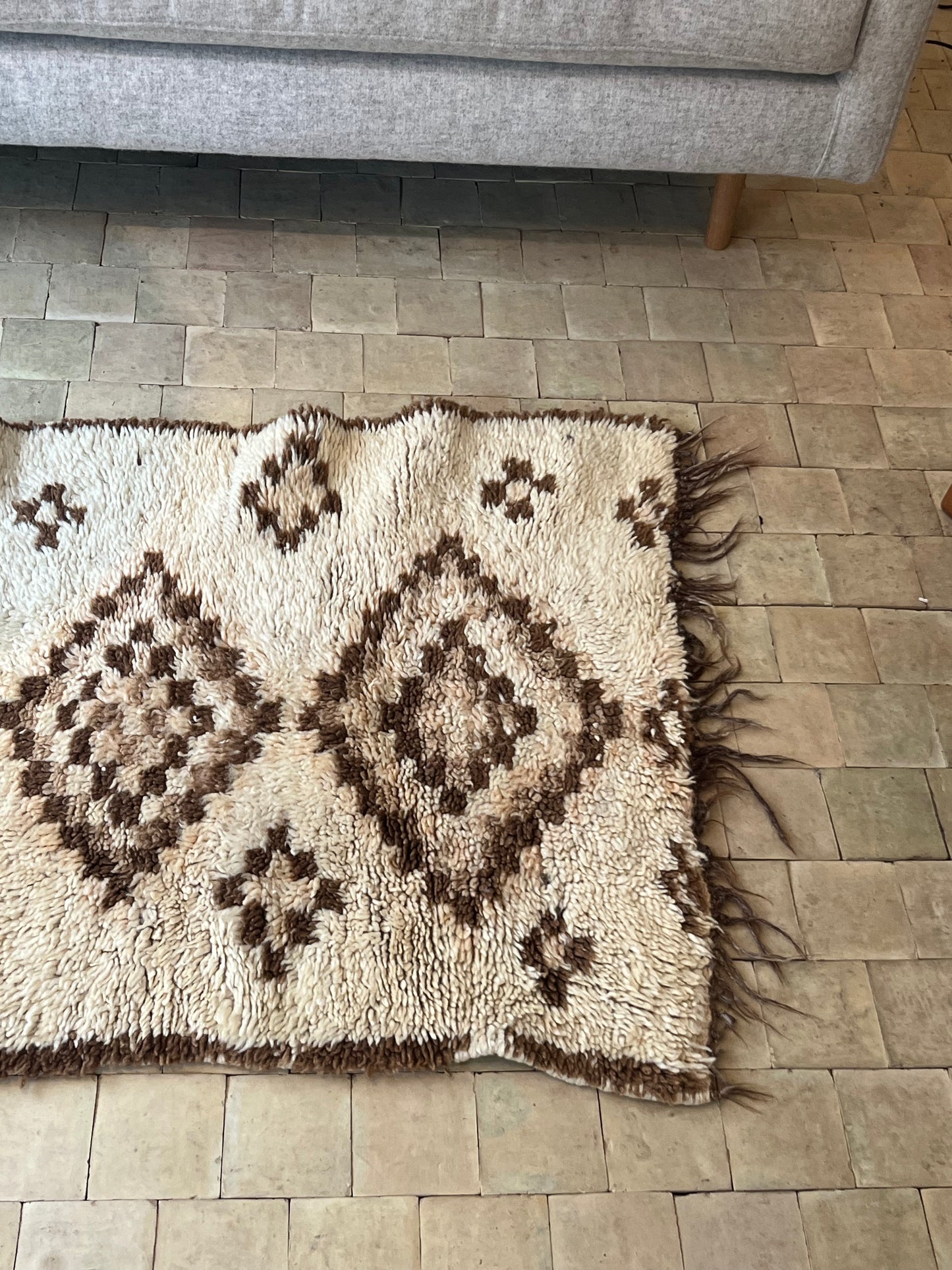 Marokkansk tæppe - Boucheroite - 150 x 78 cm - novamøbler