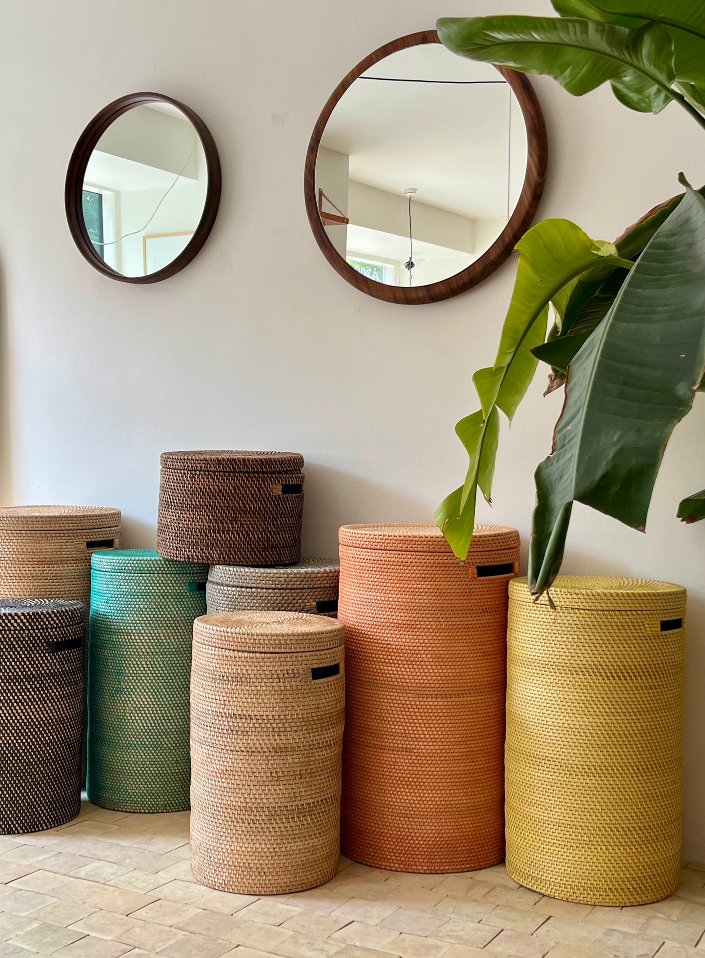 Bambuskurv - B001 - Grøn - novamøbler