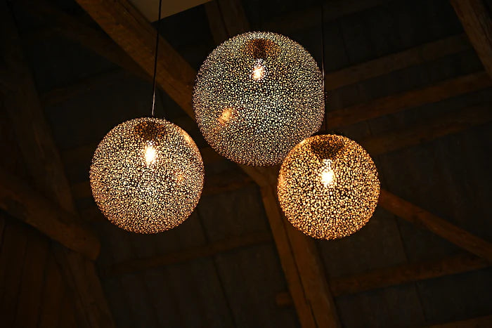 Marokkansk loftlampe - Messing - L008 - novamøbler