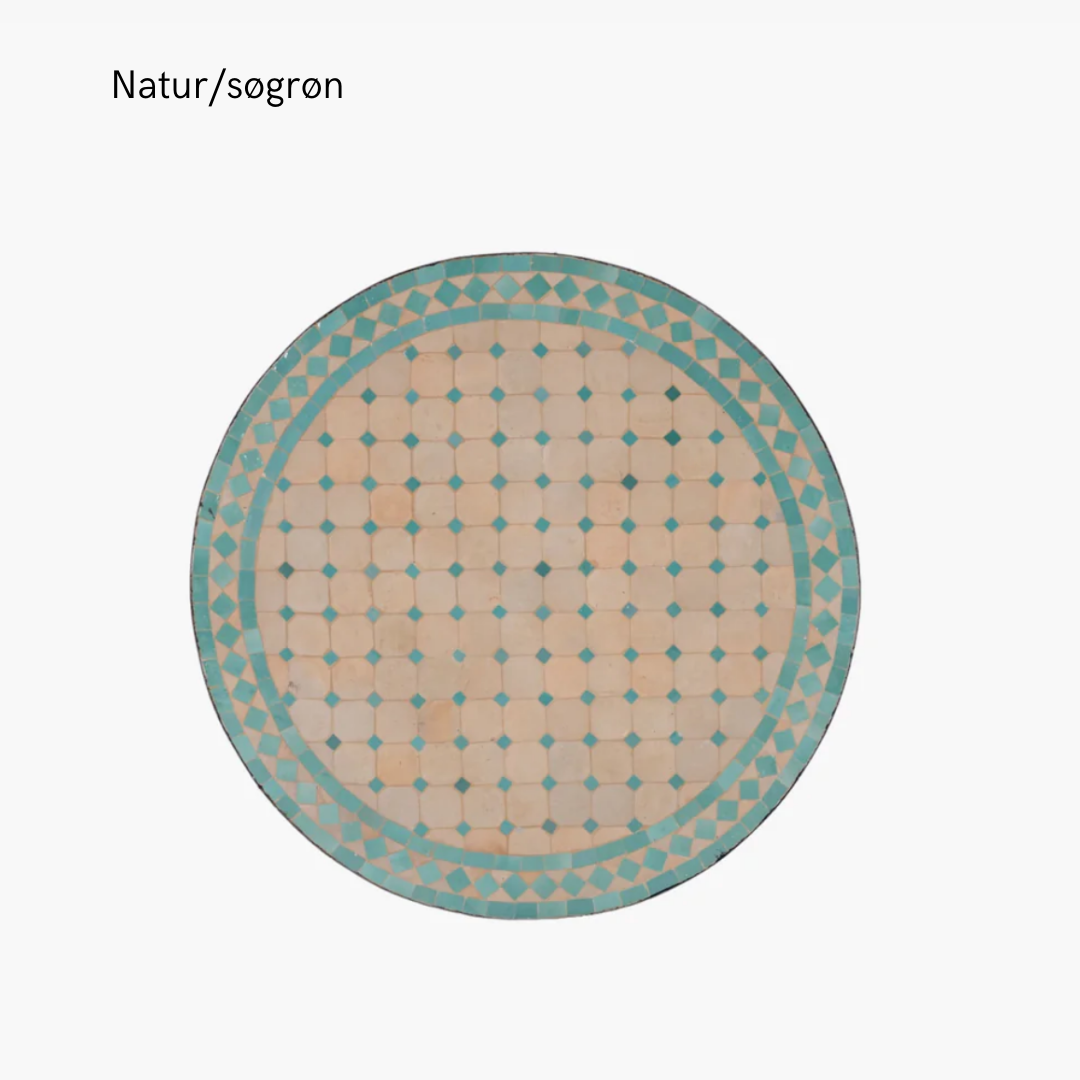 Mosaikbord - Rundt - flere farver - novamøbler