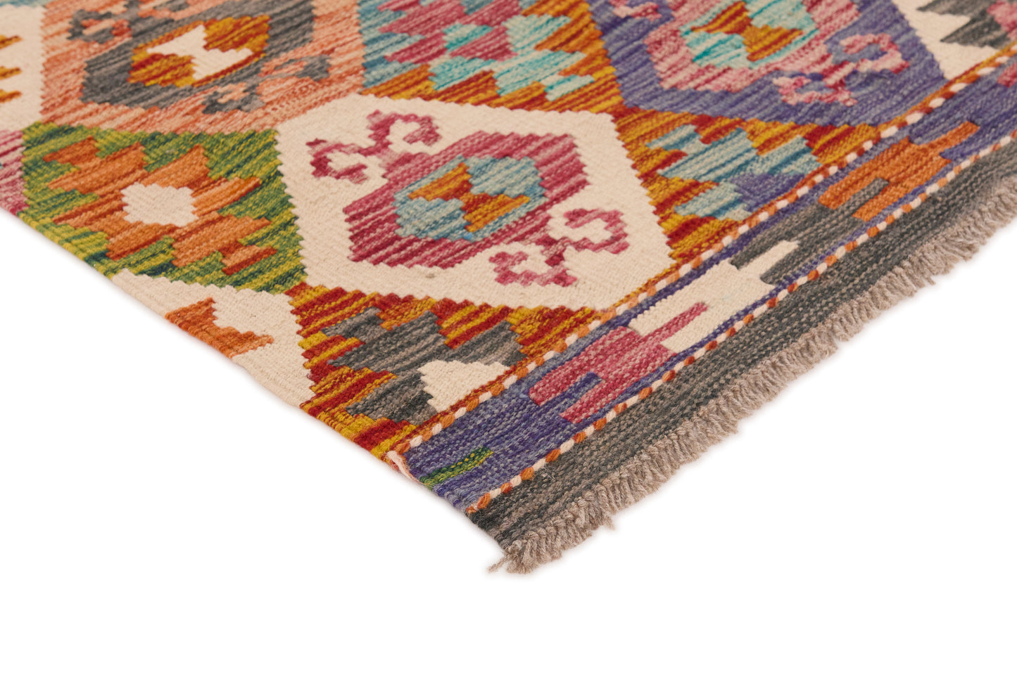 Kelimtæppe - Håndvævet Afghansk gulvtæppe - 296 x 205 cm - novamøbler