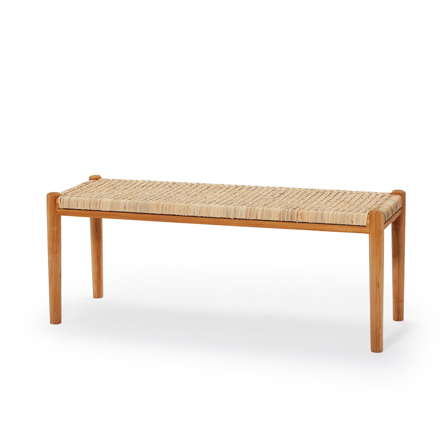 Bænk - Teaktræ/Fransk flet - P019 - By Sol - novamøbler