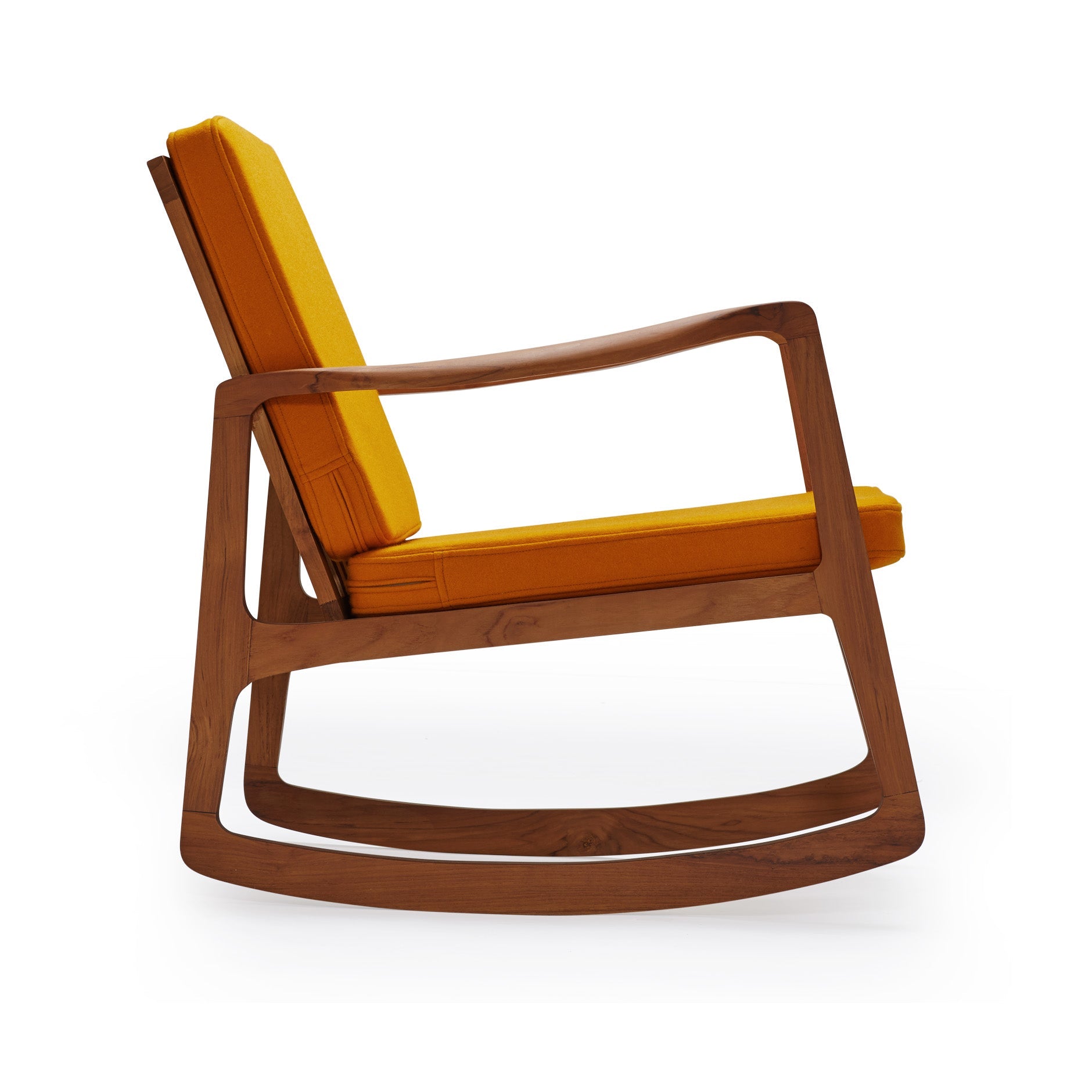 Gyngestol - Teaktræ/Uldstof - P005 - By Sol - novamøbler