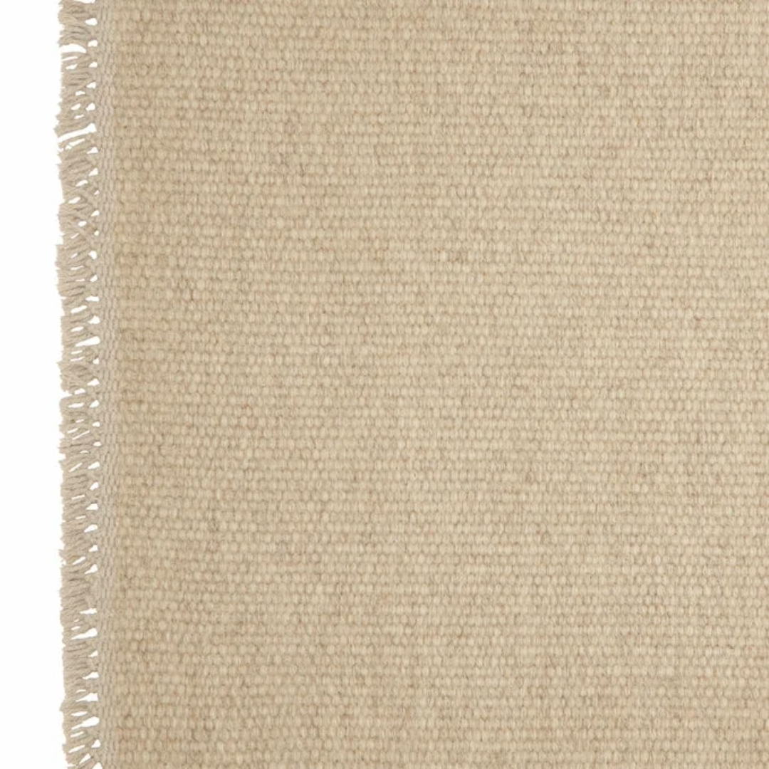 Regnbue - Gulvløber - 100% Uld - Sand - novamøbler