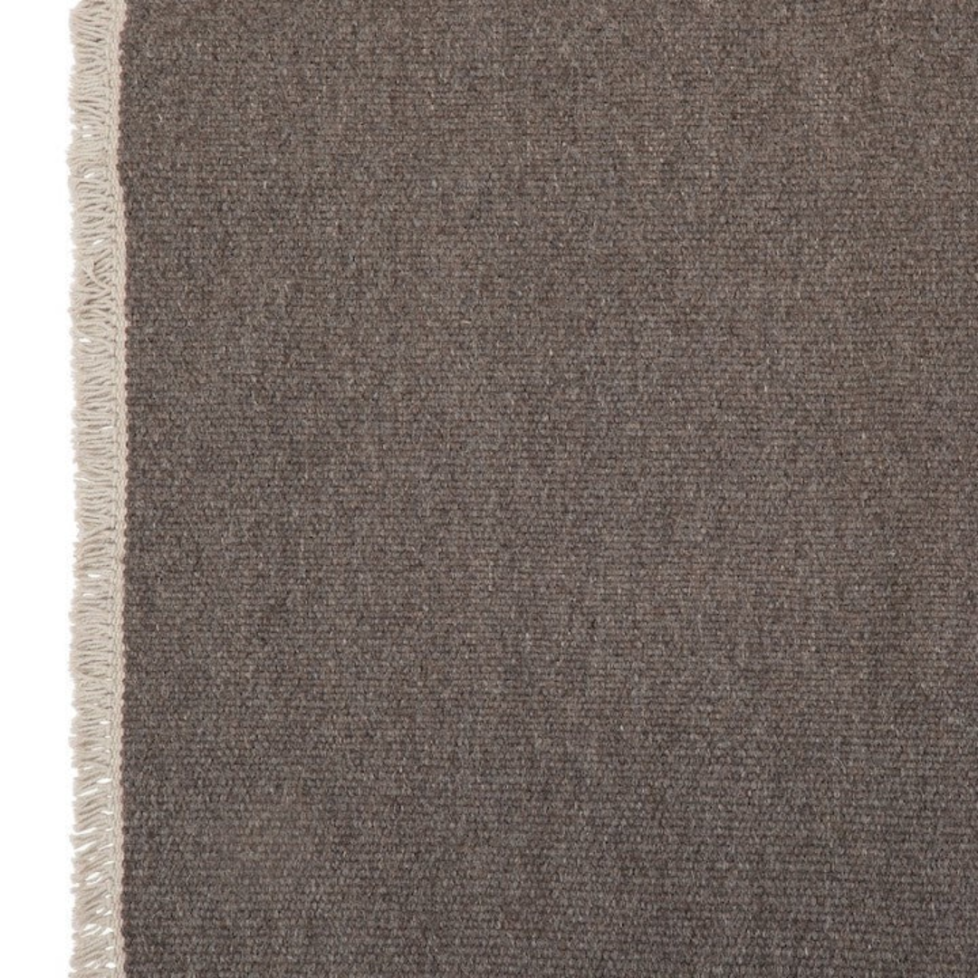 Regnbue - Uldgulvtæppe - 100% Uld - Dark Grey Brown - novamøbler