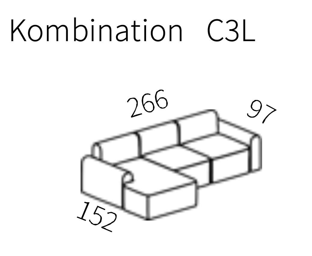 Tenksom sofa - Rund - C3L og C4L - novamøbler