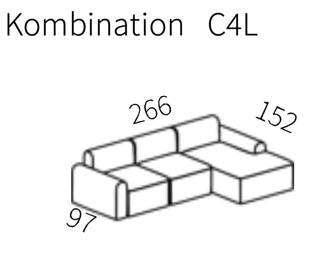 Tenksom sofa - Rund - C3L og C4L - novamøbler