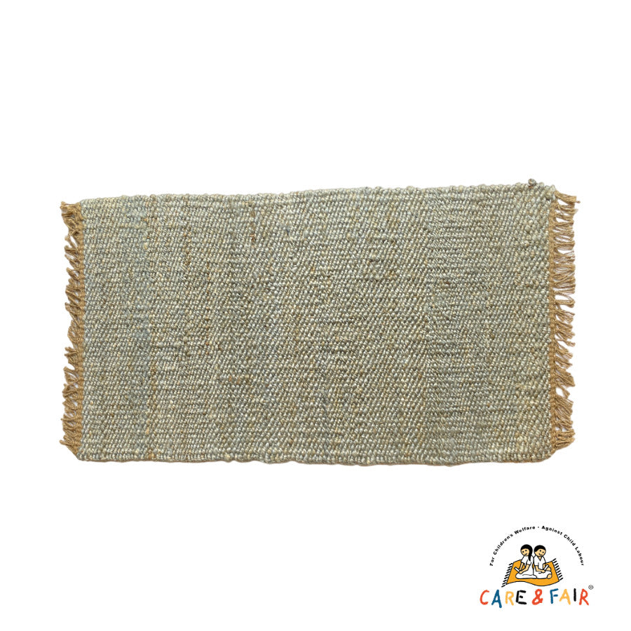 Dørmåtte - Jute - Teal - 45x80 cm - novamøbler