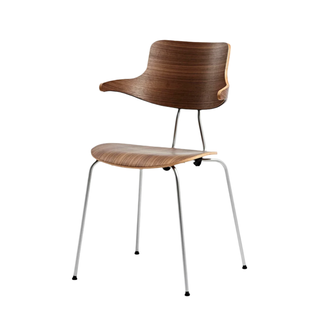 Vermund Larsen - Spisebordsstol - VL118 - Valnød - novamøbler