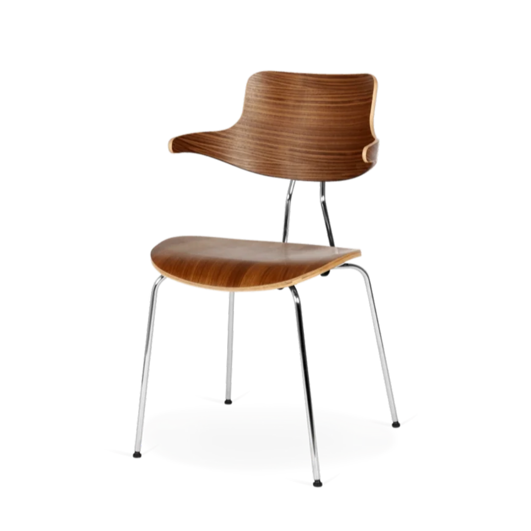 Vermund Larsen - Spisebordsstol - VL118 - Valnød - novamøbler