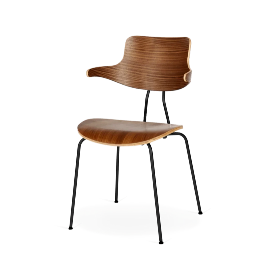 Vermund Larsen - Spisebordsstol - VL118 - Valnød - novamøbler