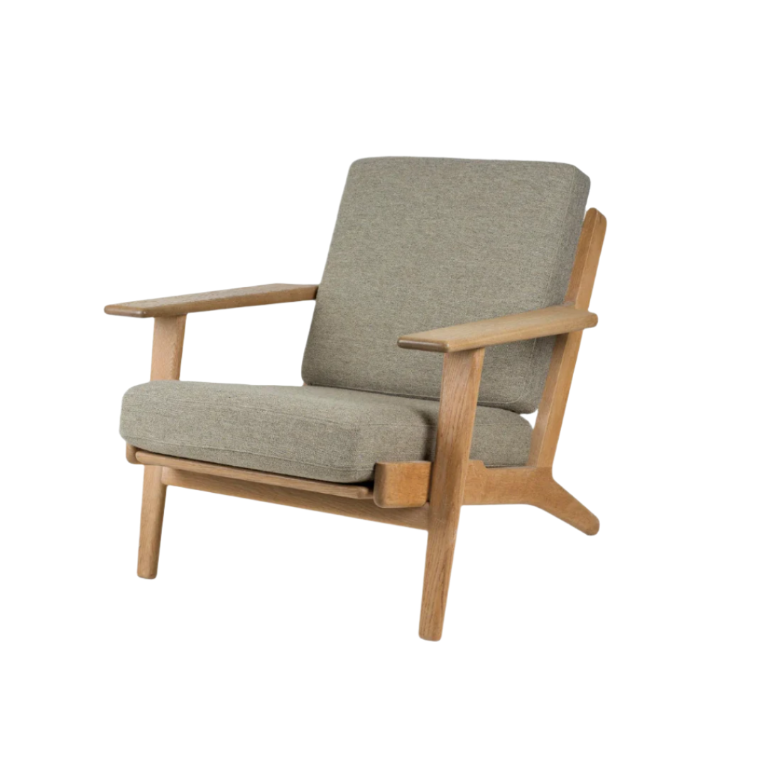 Vintage GE290 lænestol af Hans J. Wegner - egetræ - novamøbler