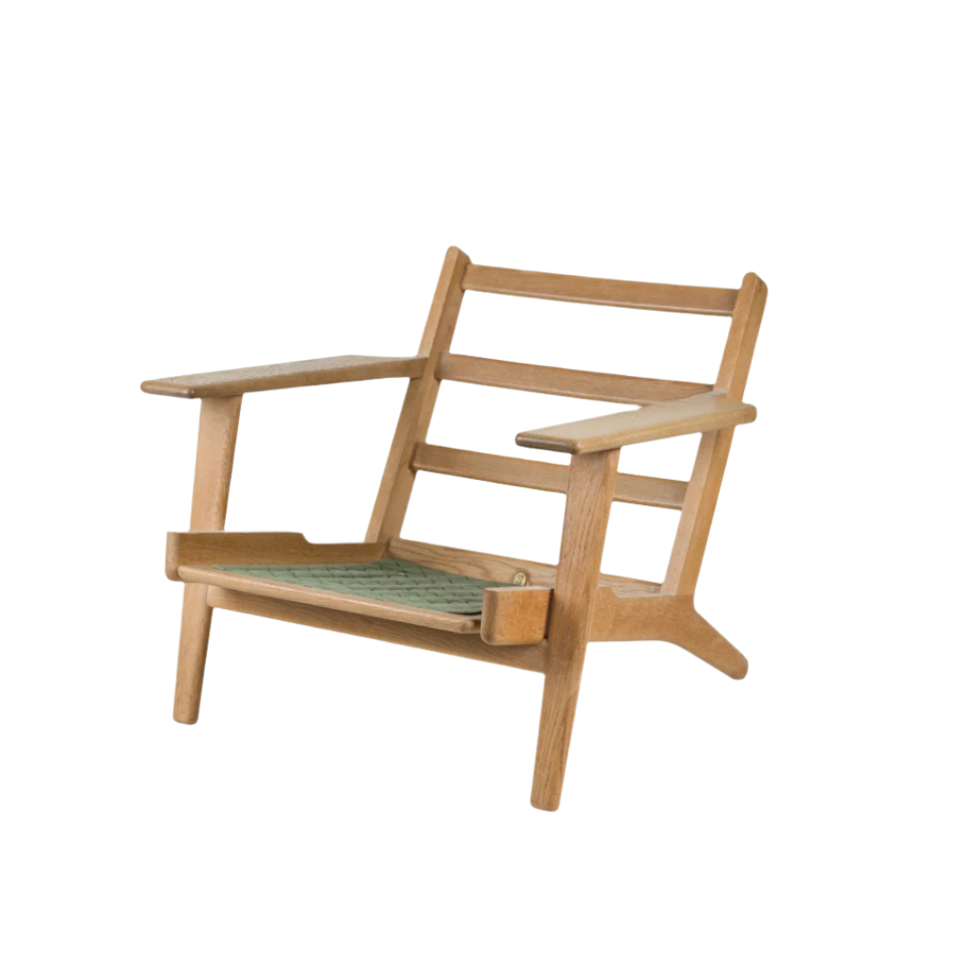 Vintage GE290 lænestol af Hans J. Wegner - egetræ - novamøbler