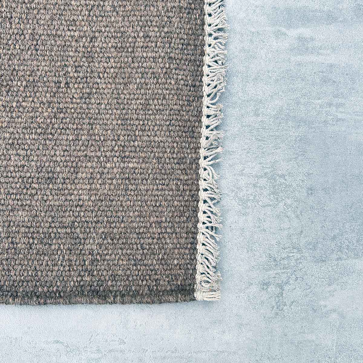 Regnbue - Gulvløber - 100% Uld - Dark Grey Brown - novamøbler