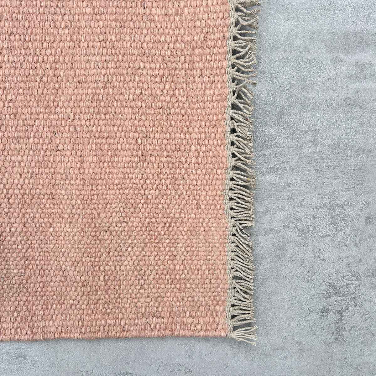 Regnbue - Gulvløber - 100% Uld - Rose - novamøbler