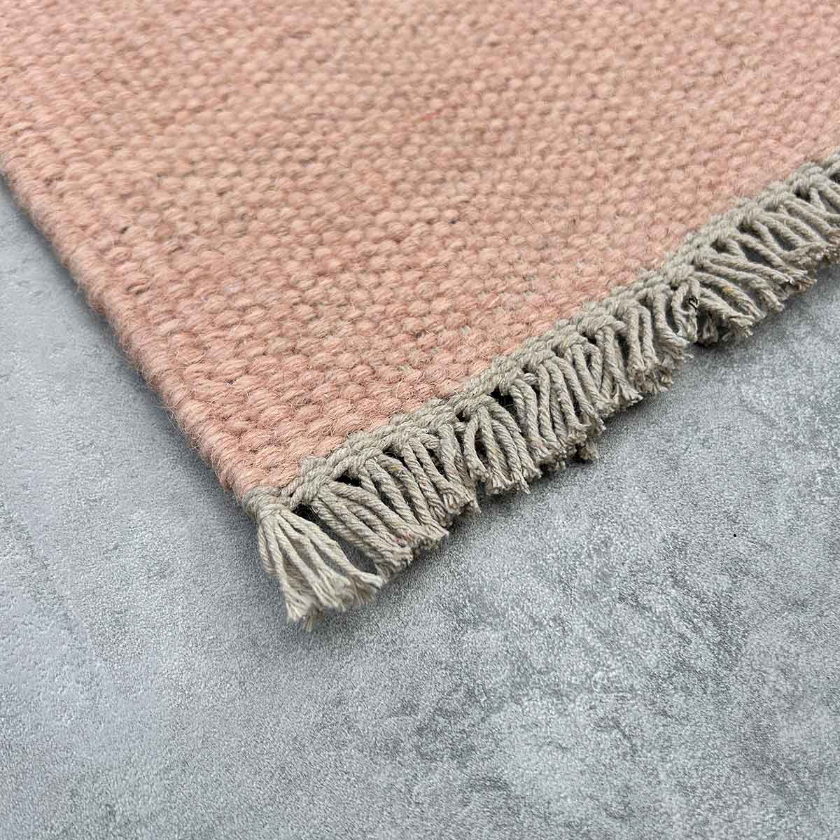 Regnbue - Gulvløber - 100% Uld - Rose - novamøbler