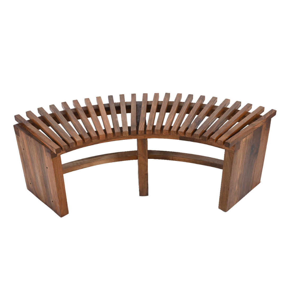 Bænk - Halvrund - Valnøddetræ - By Sol - novamøbler