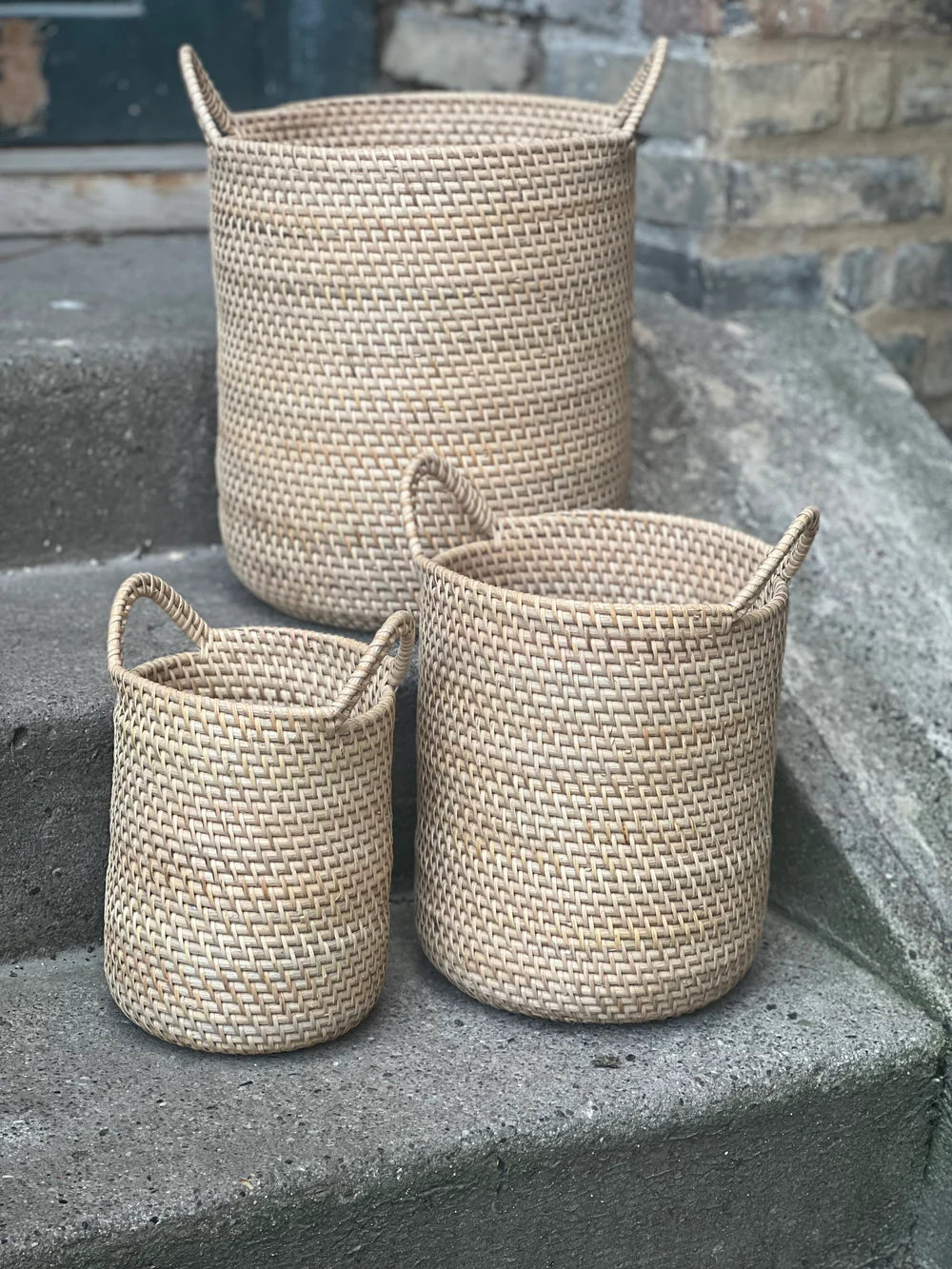 Bambuskurv med hank - B004 - Natur - novamøbler