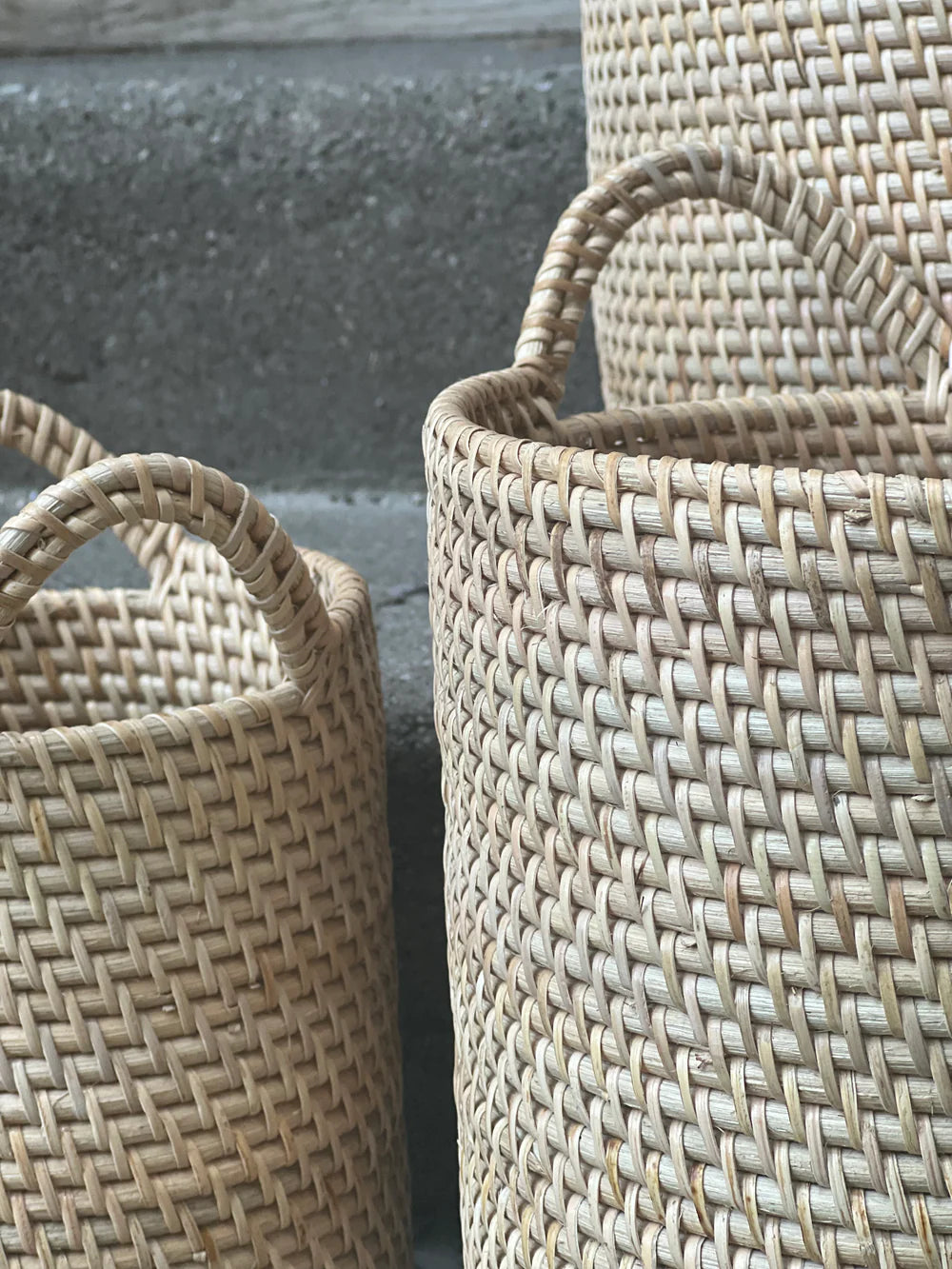 Bambuskurv med hank - B004 - Natur - novamøbler