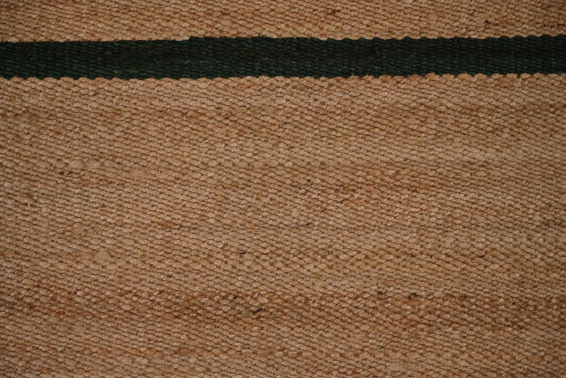 Jute Gulvtæppe - Kørvel - Grøn / Naturfarvet - novamøbler