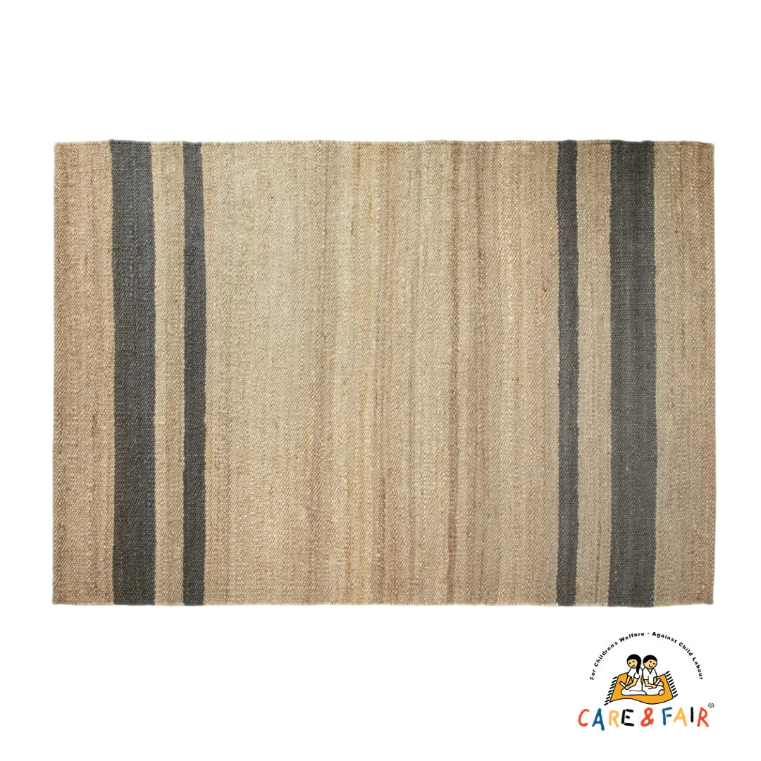 Jute Gulvtæppe - Marseille - Blue - novamøbler