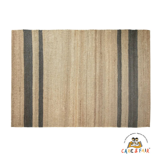 Jute Gulvtæppe - Marseille - Blue - novamøbler