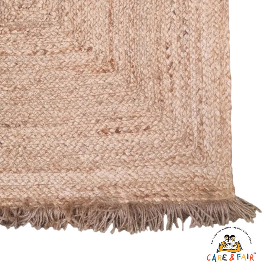 Jute tæppe - Natural - 72x110 cm - novamøbler