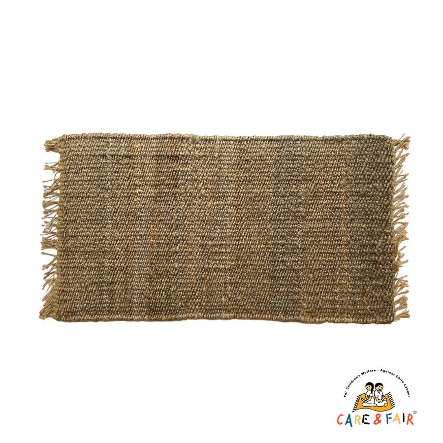 Dørmåtte - Jute - Medium Grey - 45x80 cm - novamøbler