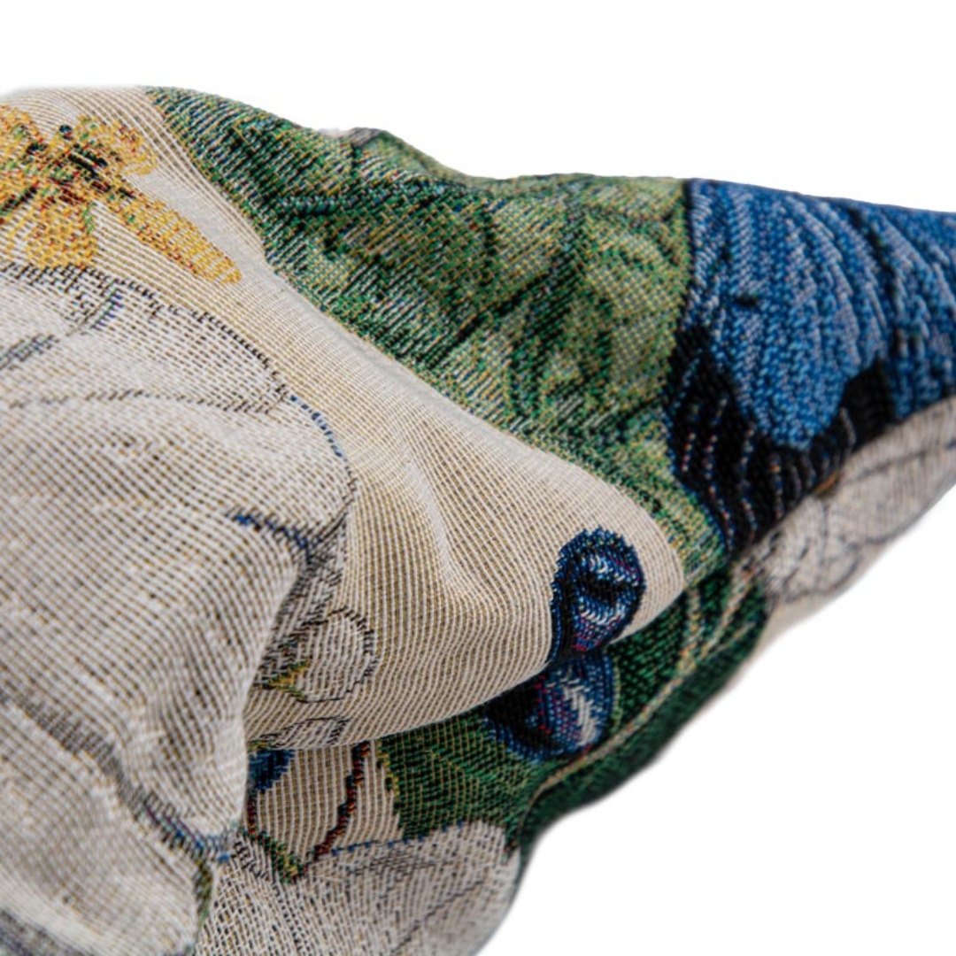 Pude - Beige med mønster - 50x50 cm - novamøbler