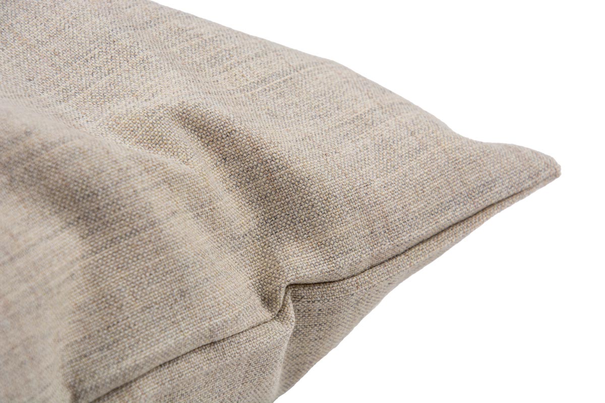 Pude - Natur hvidt uldstof - novamøbler