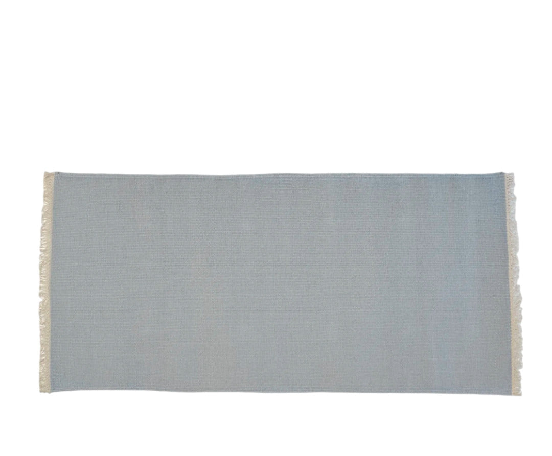 Regnbue - Gulvløber - 100% Uld - Teal (lyseblå) - novamøbler