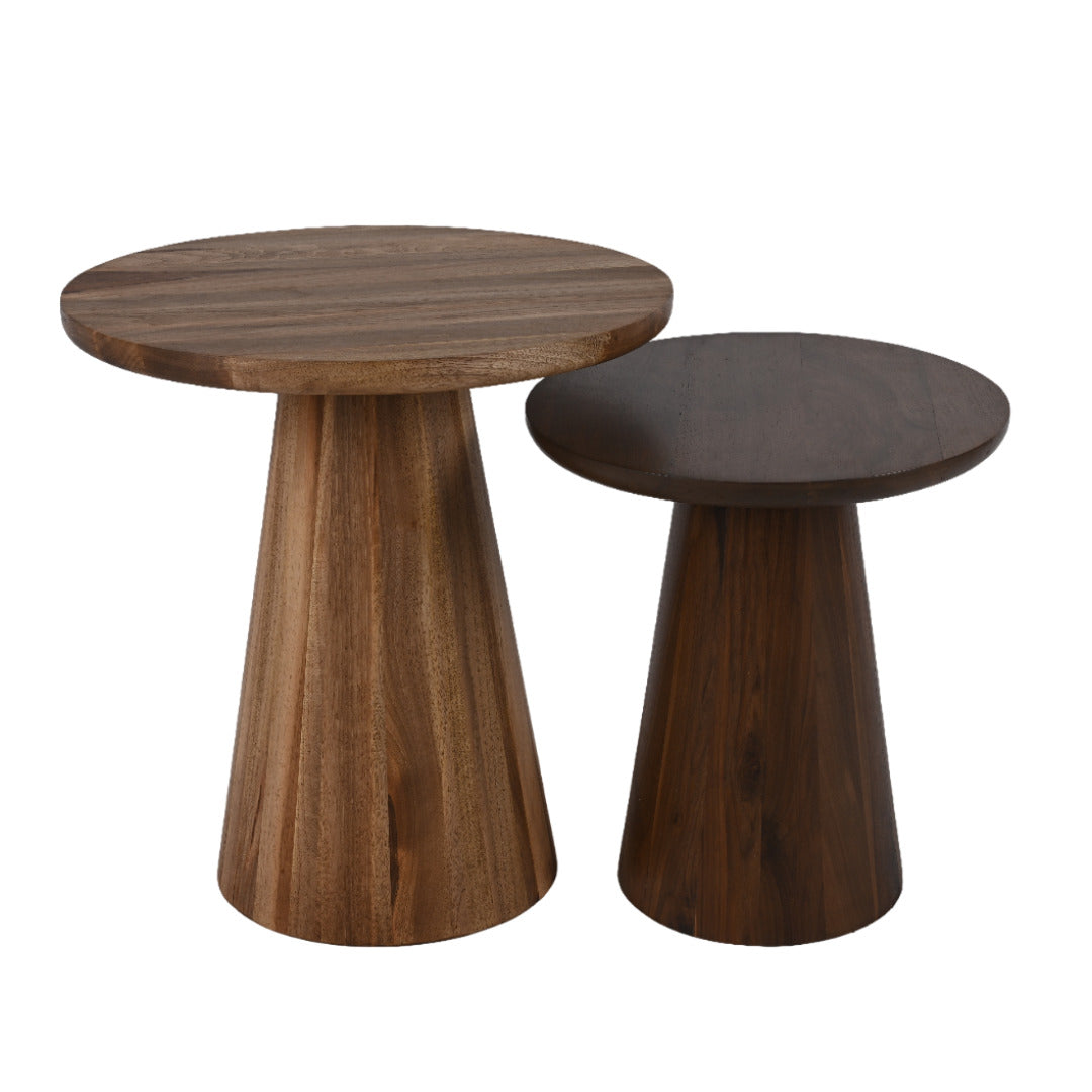 Sofabord - Mushroom - Valnøddetræ - Ø50 - By Sol - novamøbler