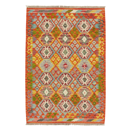 Kelimtæppe - Håndvævet Afghansk gulvtæppe - 147 x 101 cm - novamøbler