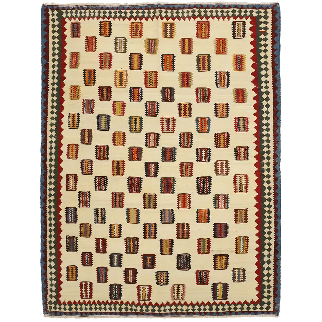 Kelimtæppe - Håndvævet Afghansk gulvtæppe - 204x278 cm - novamøbler