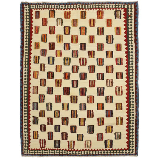 Kelimtæppe - Håndvævet Afghansk gulvtæppe - 204x278 cm - novamøbler