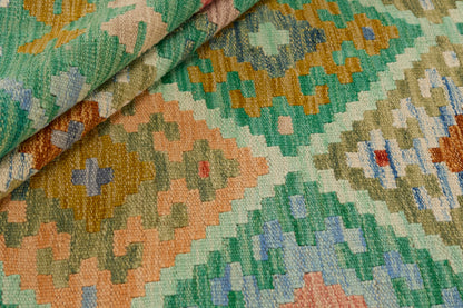 Kelimtæppe - Håndvævet Afghansk gulvtæppe - 200 x 159 cm - novamøbler